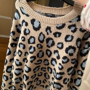 cheetah sweater!